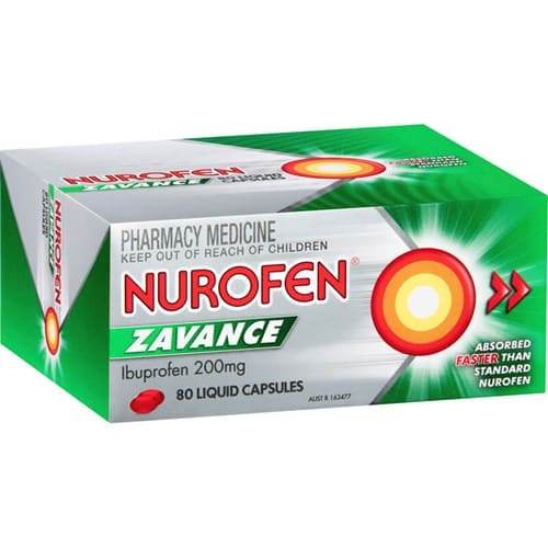 Nurofen Zavance Liquid Capsules 80 Pack - Life Pharmacy Orewa