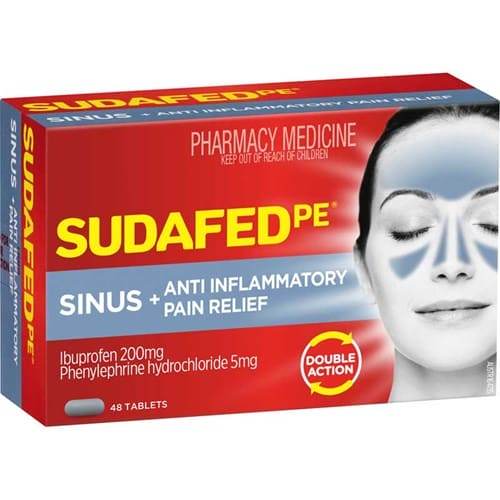 Sudafed Pe Sinus/Anti-Inflam 48 - Life Pharmacy Orewa