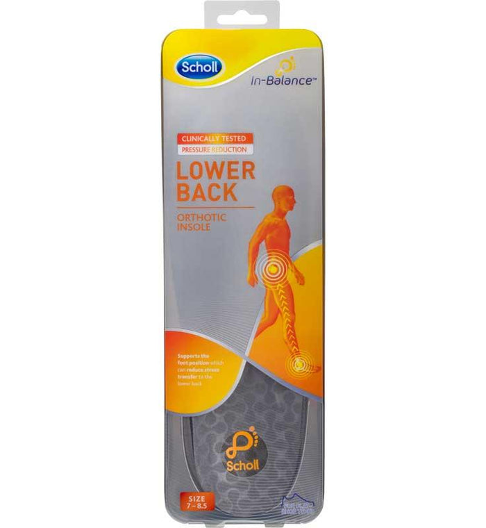 Scholl In-Balance Lowerback Insole Medium