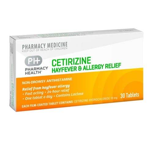 Pharmacy Health Cetirizine Hayfever & Allergy Relief 30 - Life Pharmacy Orewa