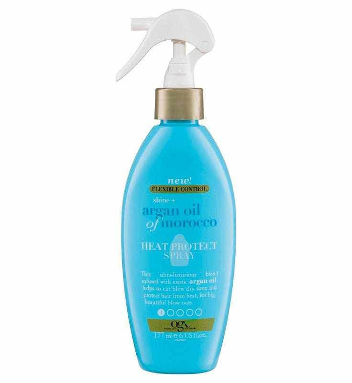 OGX Argan Oil Heat Protect Spray 177ml - Life Pharmacy Orewa