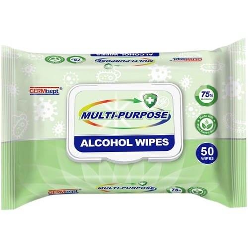 Germisept Hospital Grade Alcohol Wipes 50Pk - Life Pharmacy Orewa