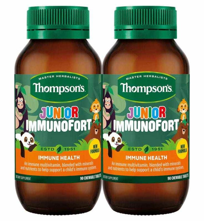 Thompsons Junior Immunofort Twin Packs 90s - Life Pharmacy Orewa