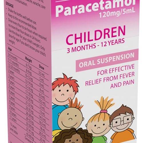 PARACETAMOL SUSP 120MG/5ML 200ML ETHICS - Life Pharmacy Orewa