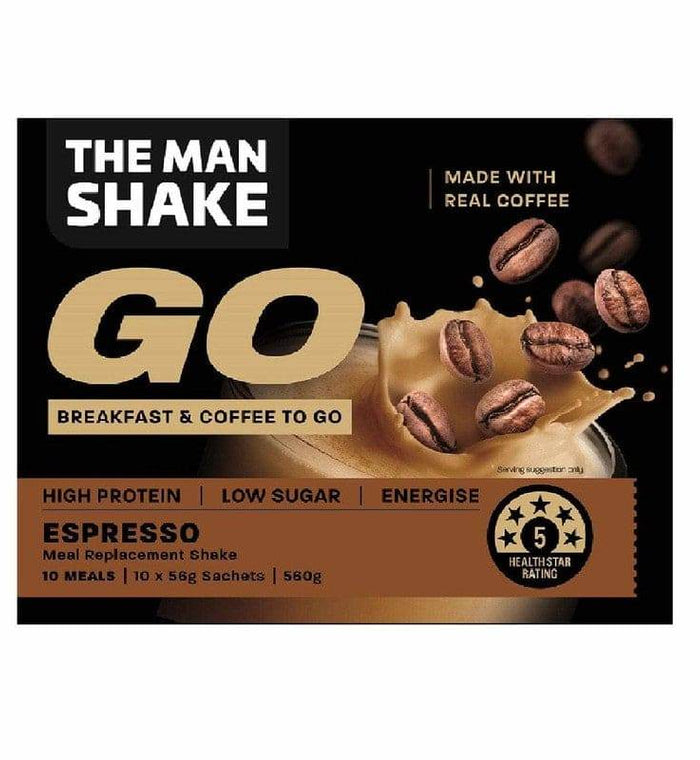 The Man Shake Go - Espresso 10Pk - Life Pharmacy Orewa