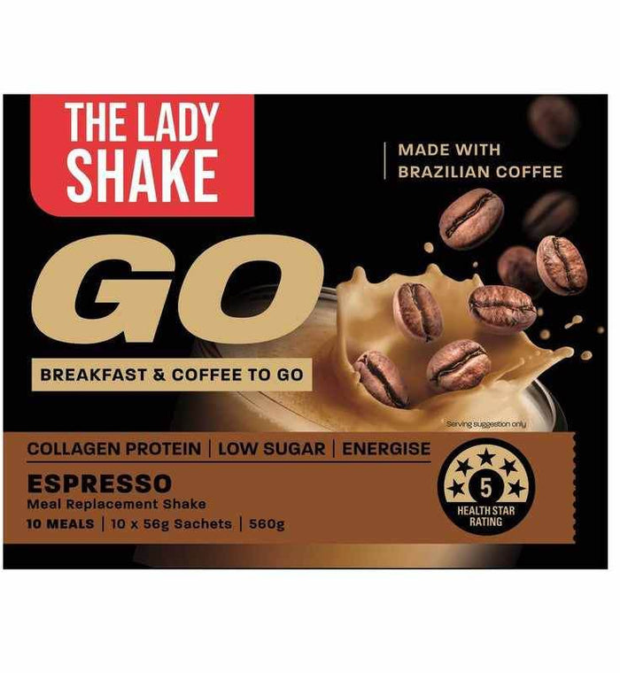 The Lady Shake Go - Espresso 10Pk - Life Pharmacy Orewa