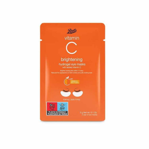 Boots Hydrogel Brightening Eye Masks With Added Vitamin C 3G - Life Pharmacy Orewa