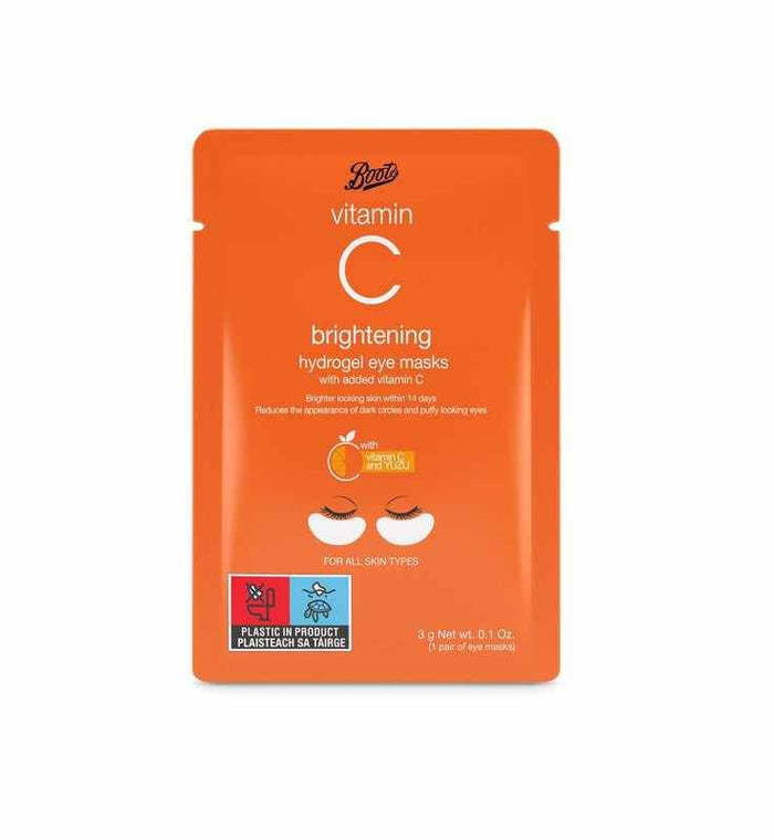 Boots Hydrogel Brightening Eye Masks With Added Vitamin C 3G - Life Pharmacy Orewa