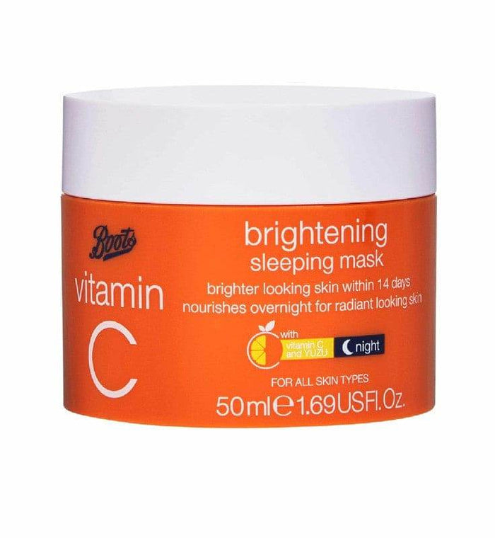 Boots Vitamin C Brightening Sleeping Mask 50ml - Life Pharmacy Orewa