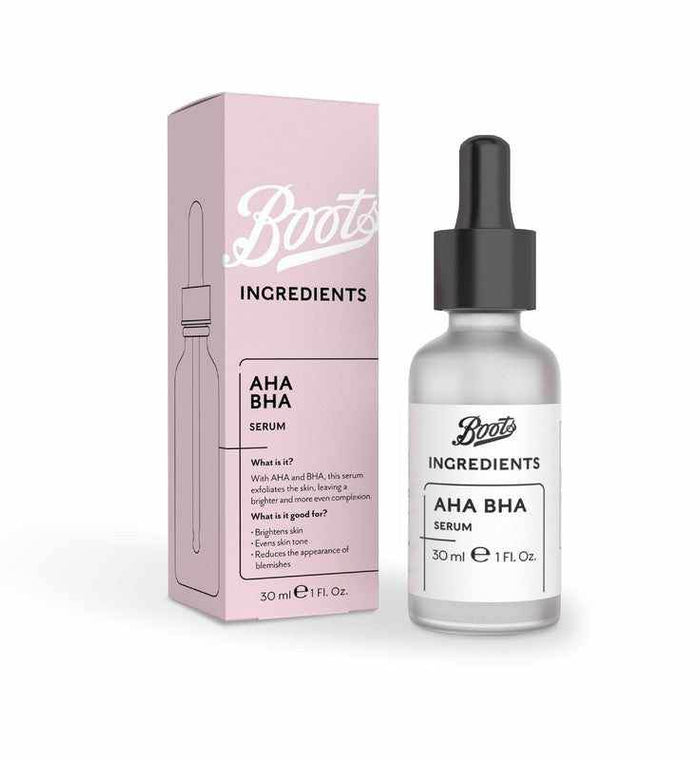 Boots Ingredients Aha Serum 30ml - Life Pharmacy Orewa