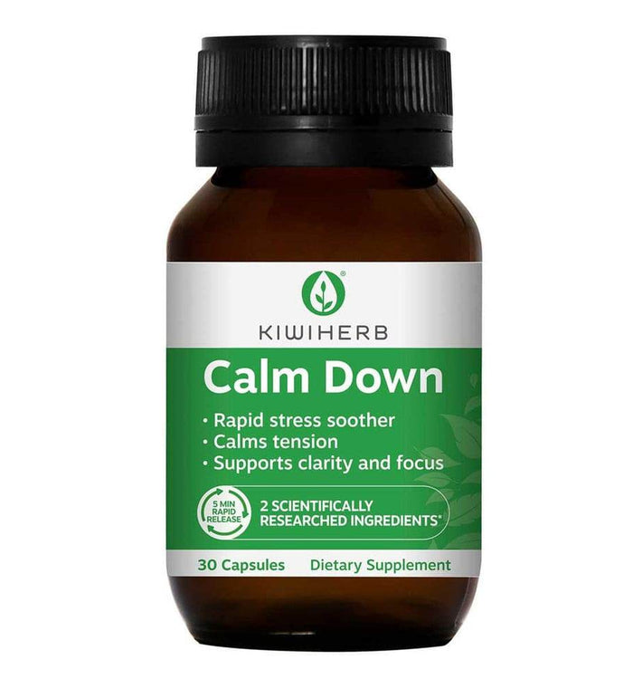 Kiwiherb Calm Down 30 caps - Life Pharmacy Orewa