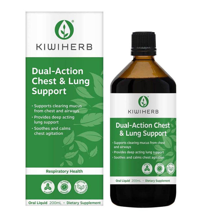 Kiwiherb Dual Action ChestLung Sup 200ml - Life Pharmacy Orewa