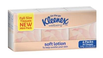 Kleenex Tiss Aloe Vera Pocket 6Pk 36924 - Life Pharmacy Orewa