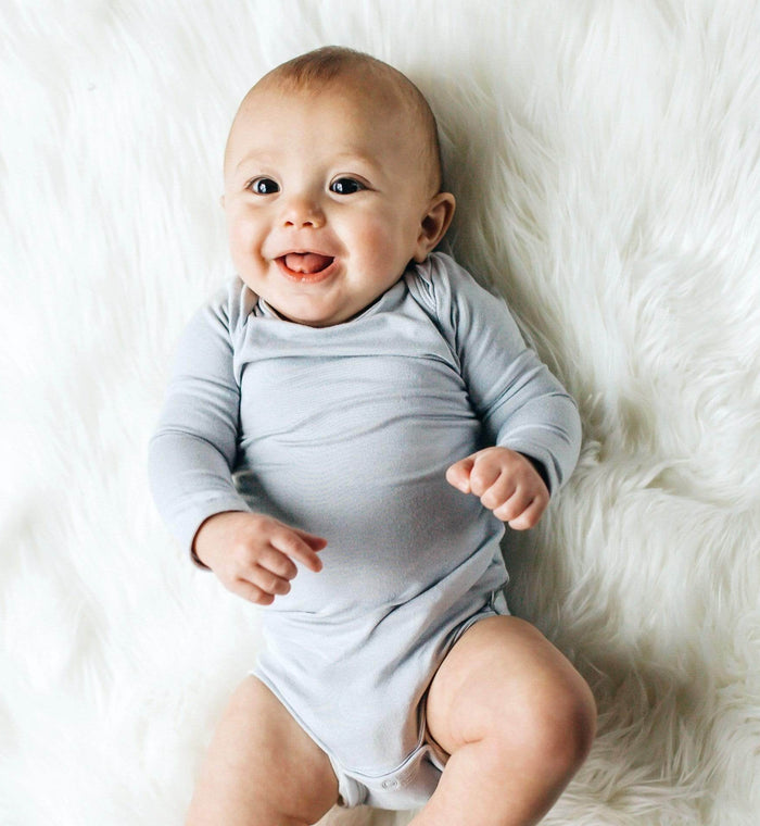 Boody Baby Long Sleeve Romper Newborn Storm - Life Pharmacy Orewa