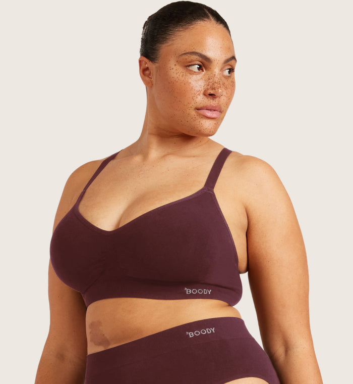 Boody  Wireless T-Shirt Bra Mulberry Large
