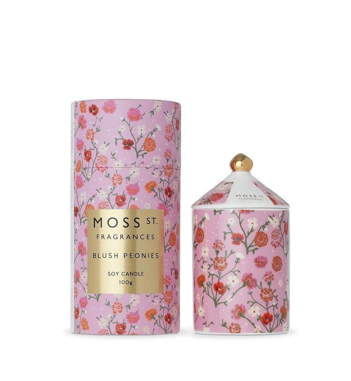 Moss St 100G Candle Blush Peonies - Life Pharmacy Orewa