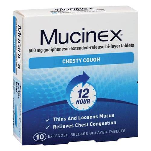 Mucinex Chesty Cough Tablets 10's - Life Pharmacy Orewa