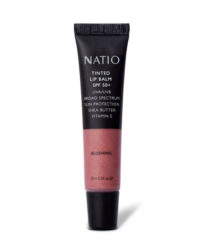 Natio Tinted Lip Balm Spf50+ Blushing - Life Pharmacy Orewa