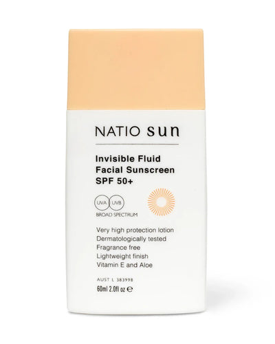 Natio Invisible Fluid Sunscreen Spf50+60Ml by Life Pharmacy Orewa