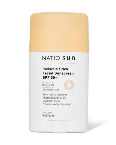 Natio Invisible Stick Facial Sun Spf50 50G by Life Pharmacy Orewa