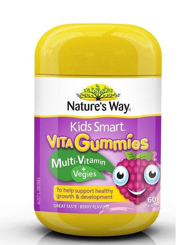 Natures Way Kids Smart Vita Gum Multi+Veges 60 - Life Pharmacy Orewa