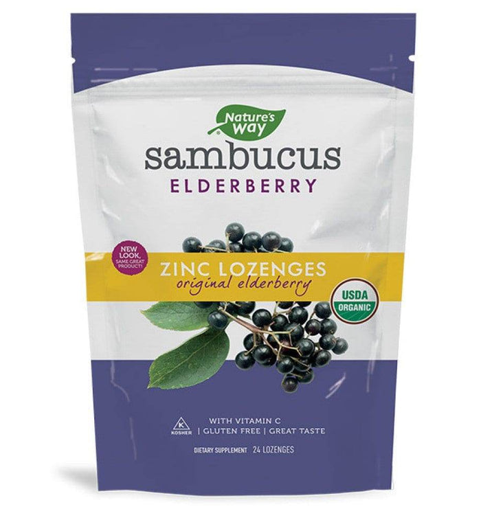 Natures Way Organic Sambucus Zinc Lozenge - Life Pharmacy Orewa