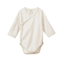 Boody Baby Bodysuit Long Sleeve Newborn Natural White - Life Pharmacy Orewa