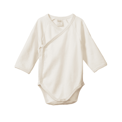 Boody Baby Bodysuit Long Sleeve Newborn Natural White - Life Pharmacy Orewa