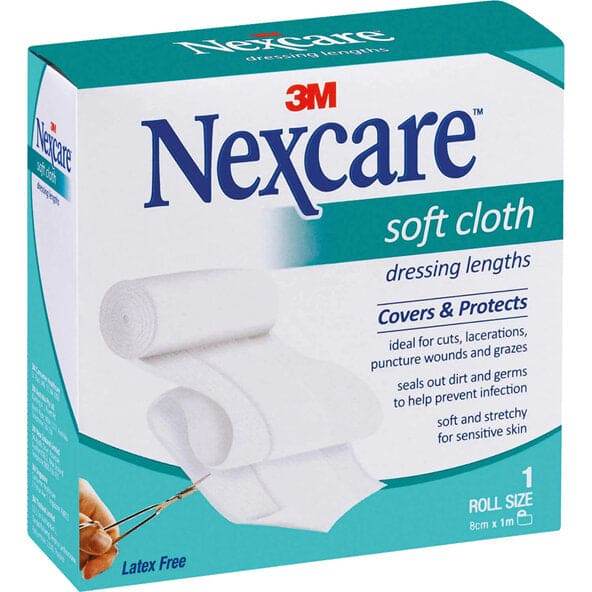 Nexcare Soft Cloth Dressing 8Cmx1M - Life Pharmacy Orewa