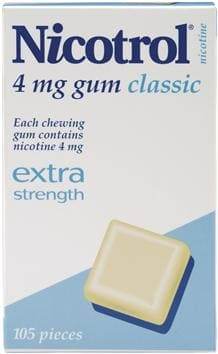 Nicotrol Gum Classic 4mg 105 - Life Pharmacy Orewa