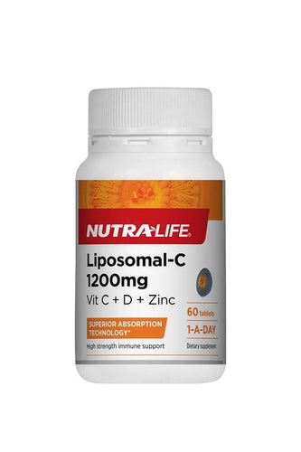 Nutralife Lipo 1200Mg Vit C, D&Zinc 60 - Life Pharmacy Orewa