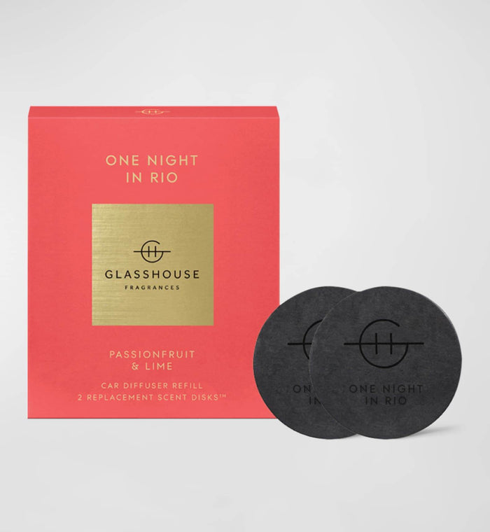Glasshouse Car Diffuser - One Night In Rio - 2 Disks - Life Pharmacy Orewa