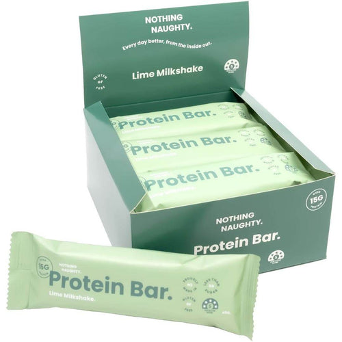 Nothing Naughty Protein Bar Lime Milkshake - Life Pharmacy Orewa