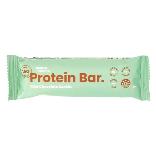 Nothing Naughty Protein Bar Choc Mint Cookie - Life Pharmacy Orewa