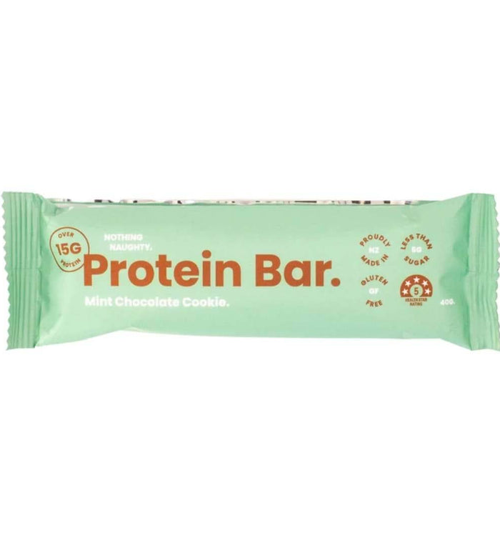 Nothing Naughty Protein Bar Choc Mint Cookie - Life Pharmacy Orewa