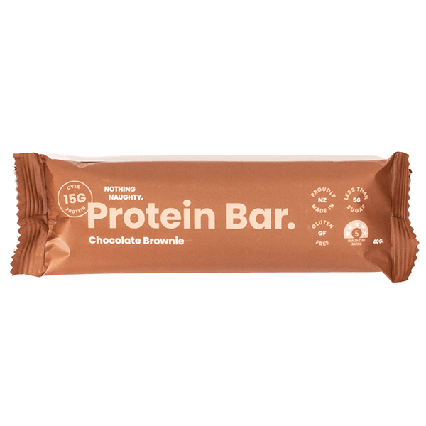 Nothing Naughty Protein Bar Choc Brownie - Life Pharmacy Orewa