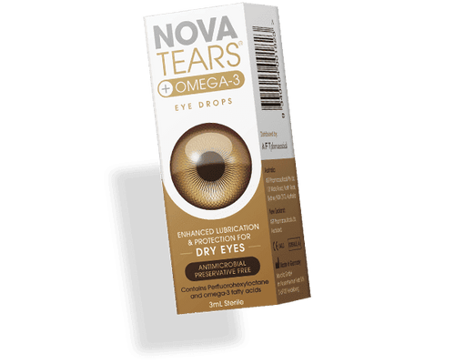 NovaTears + Omega Eye Drops 3ml - Life Pharmacy Orewa