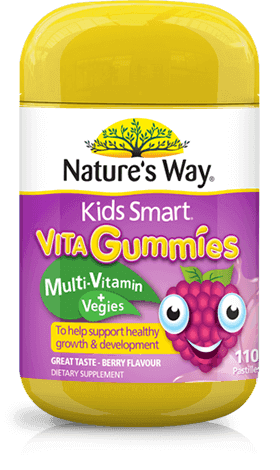 Natures Way Kids Smart Vita Gum Mvit+Vege 110 - Life Pharmacy Orewa