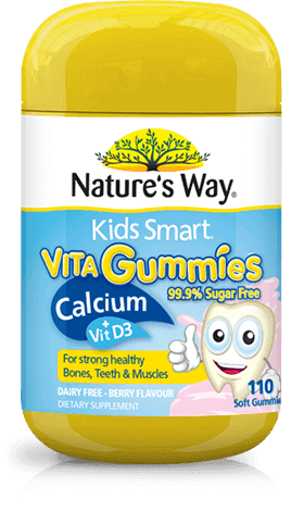 Natures Way Kids Smart Vita Gum Cal+Vit D 110 - Life Pharmacy Orewa