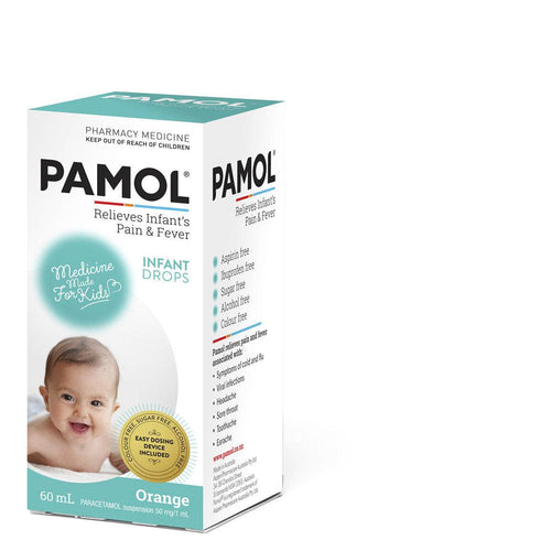 Pamol Infant Drops Colourfree 60Ml - Life Pharmacy Orewa