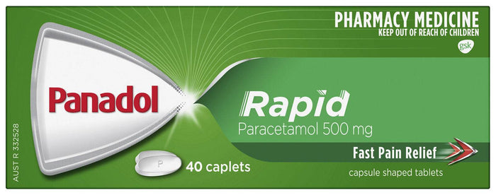 Panadol Rapid Caplets For Pain Relief, Paracetamol 500 Mg, 40 - Life Pharmacy Orewa