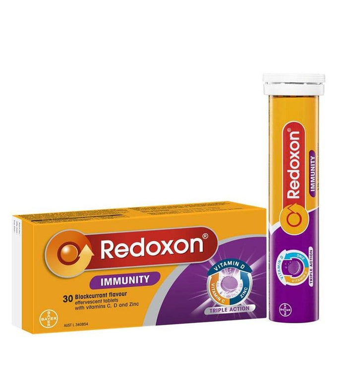 Redoxon Eff. Blackcurrent 30Tabs - Life Pharmacy Orewa