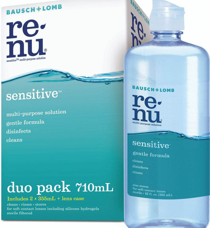 B&L Renu Sensitive Duo 2X355Ml - Life Pharmacy Orewa