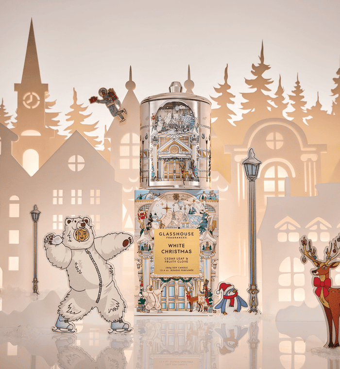 Glasshouse Fragrances White Christmas Candle 380g