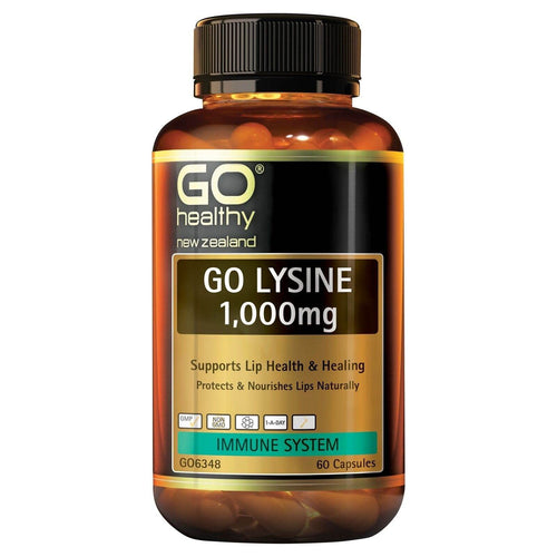Go Healthy Lysine 1,000Mg - Supports Lip Health And Healing (60 Caps) - Life Pharmacy Orewa