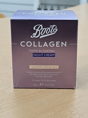Boots Collagen Youth Activating Night Cream 50ml by Life Pharmacy Orewa