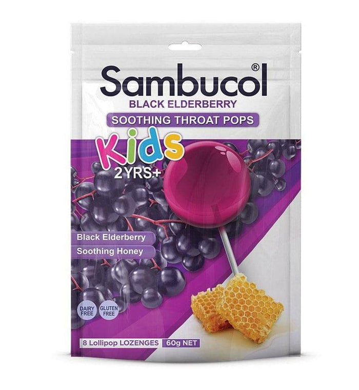 Sambucol Soothing Throat Pops 8 - Life Pharmacy Orewa