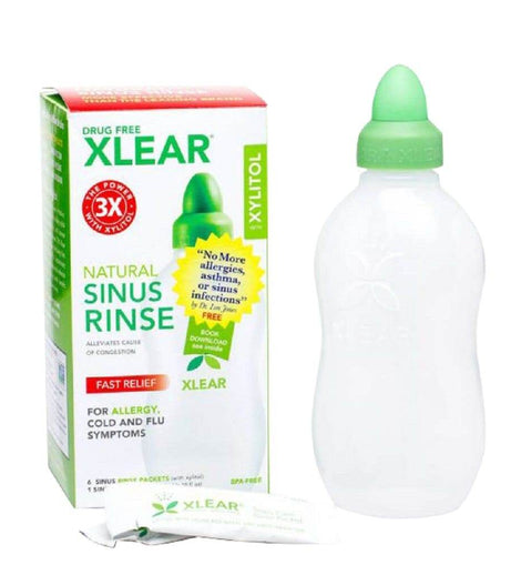 Caring Rinse Sinus Care Rinse Bottle With Solution Bottle W 6 Solution Packets ...