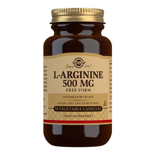 Solgar L-Arginine 500MG 50 Capsules - Life Pharmacy Orewa