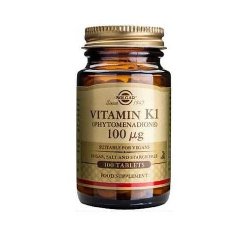 Solgar Vitamin K1 100MCG 100 Tabs - Life Pharmacy Orewa